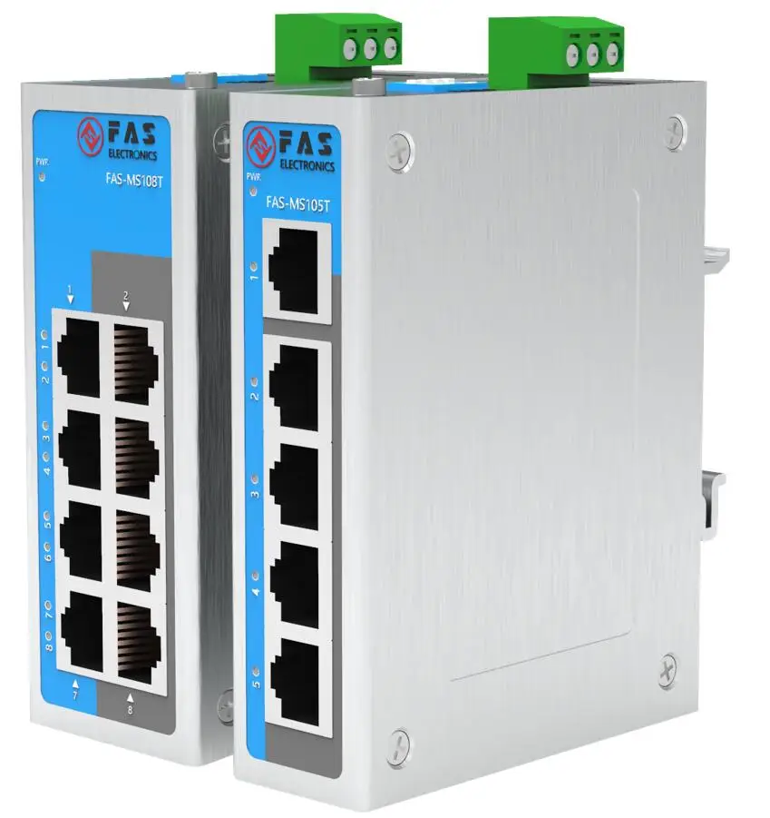 Factory Wholesale 8 Port 100M Industrial L2 Managed Ethernet Switch with 2 Giga SFP Uplink