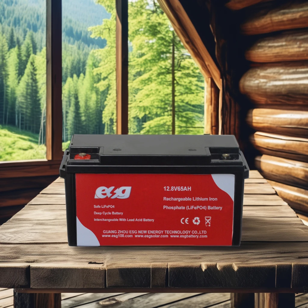 ESG factory price 12.8V 50AH 65ah 80ah 90ah lifepo4 solar battery lithium ion batteries 12.8v