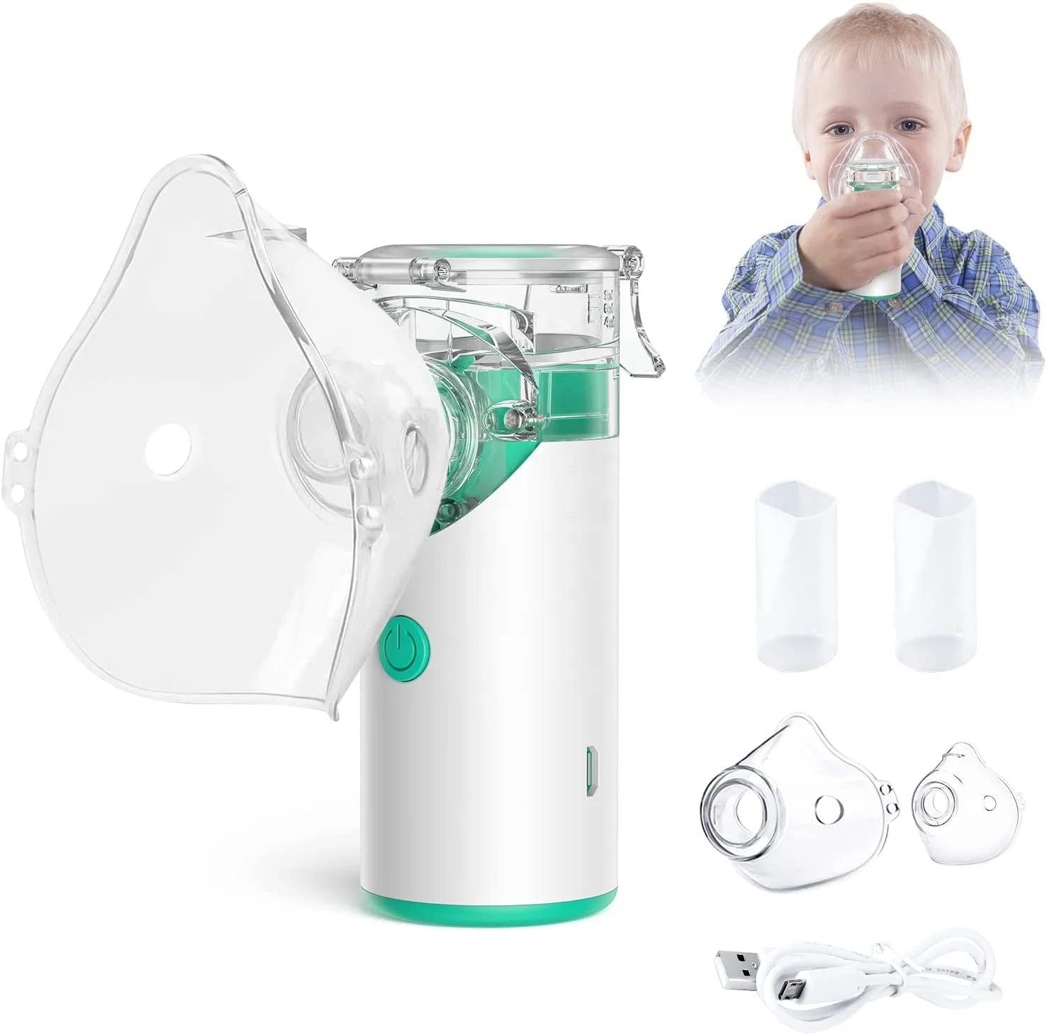 Medical Supplies Health Care Pocket Nebulizer Portable  Battery Rechargeable Inhaler USB Mesh Nebulizer