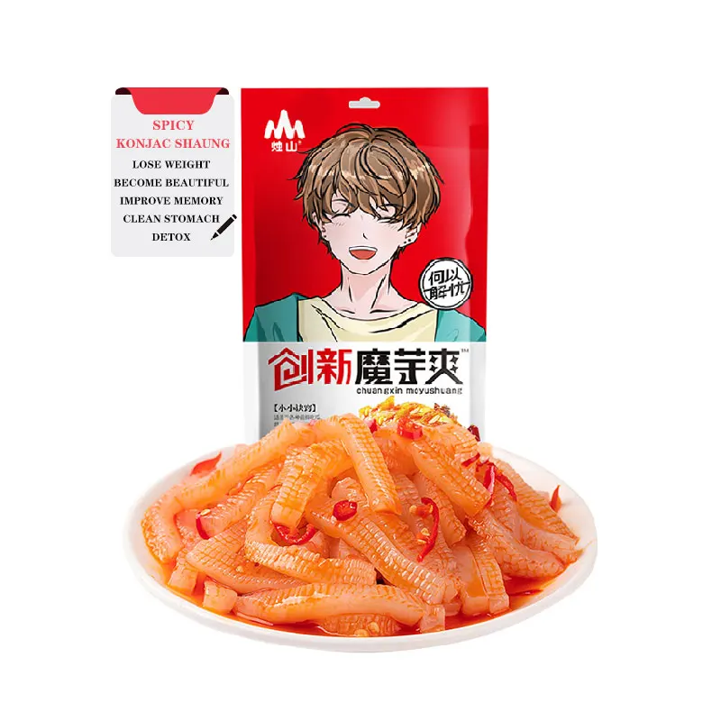 Конжак для похудения острые полоски вкусный вегетарианский 55 г нежирного и низкокалорийного острого конжака