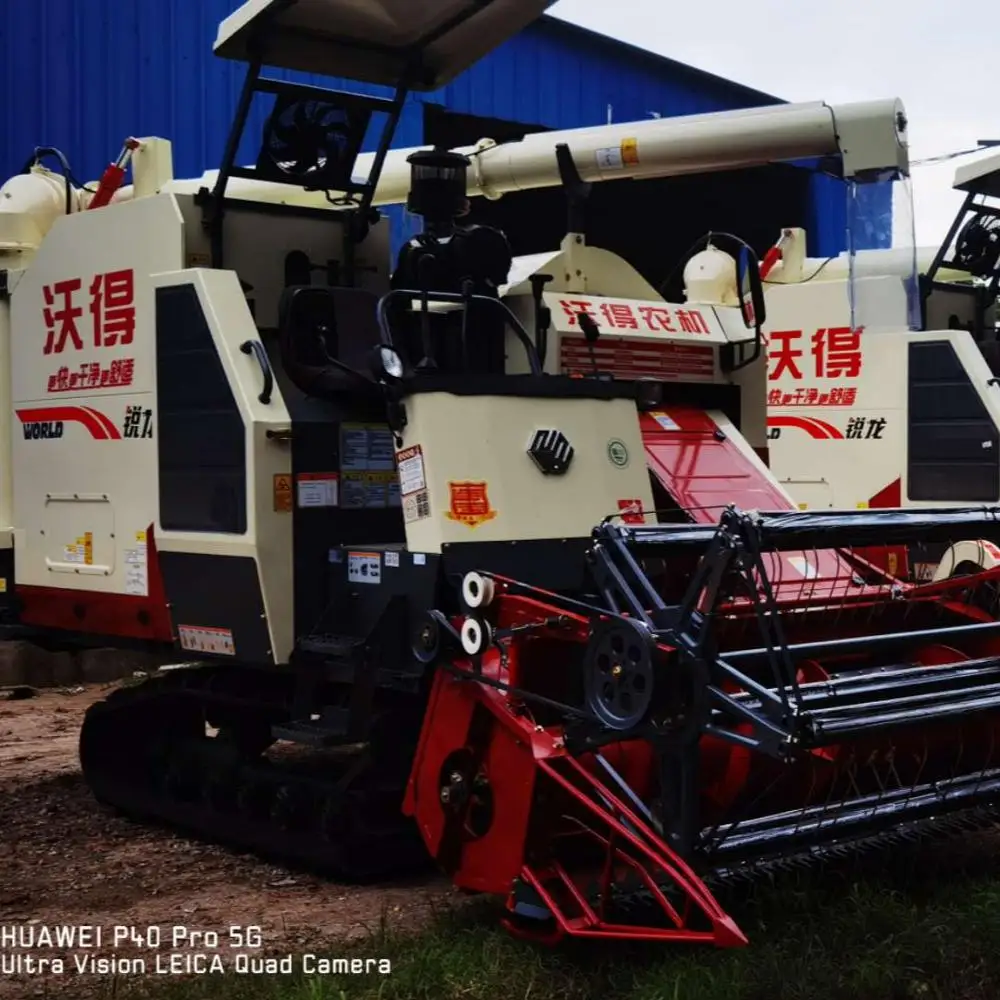 Cheapest Price World 102HP Rice And Wheat Combine Harvester