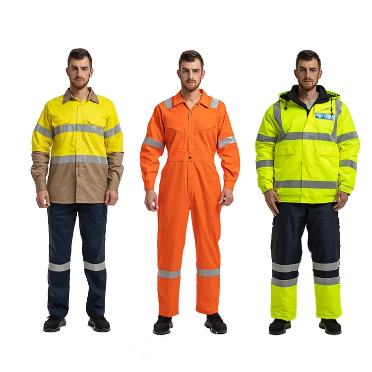 Waterproof Fireproof Work Wear Working Uniform Safety Clothing Reflective Work Clothing