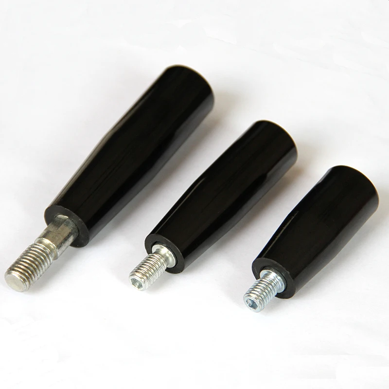 HZ.103003 mechanically operated black bakelite thread rotary grip handle