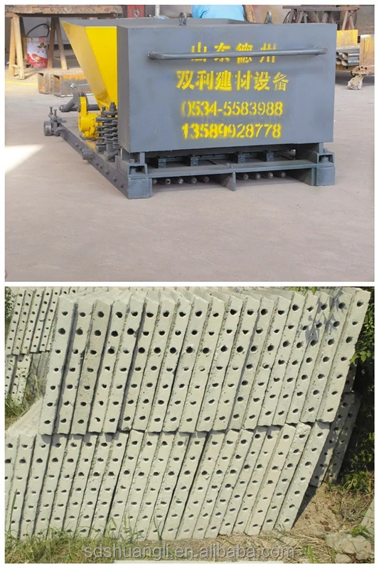 Precast Concrete Hollow Core Slab road block making machine