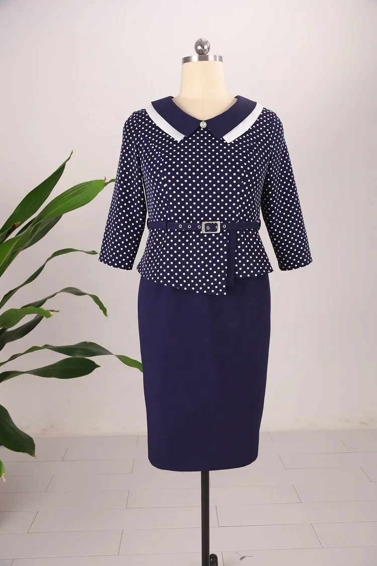 5xl plus size African fashion Office women Wear casual dress for big size elegant women