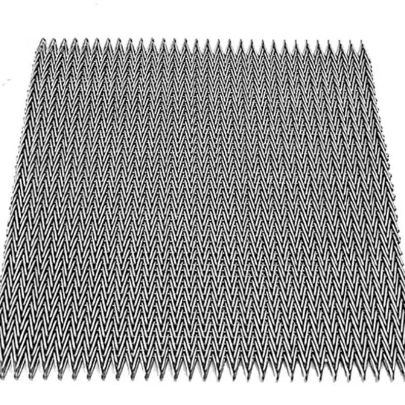 Manufacture Food Processing Stainless Steel 304 Compound Balanced Weave Wire Mesh Conveyor Belt