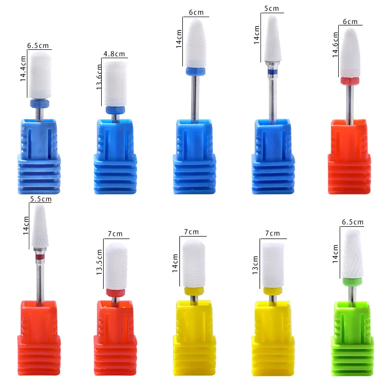 Ceramics Bits Manicure Tool White Professional Salon Product High Quality Nail Drill Bit