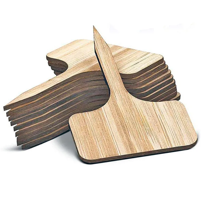 100pcs bamboo garden markers plant labels with a marker pen eco-friendly t-type sign tags sticks for seed potted herbs flowers