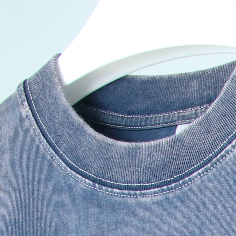 Wholesale blank acid wash oversized tee tshirt men graphic print t-shirts fashion distressed vintage t shirt