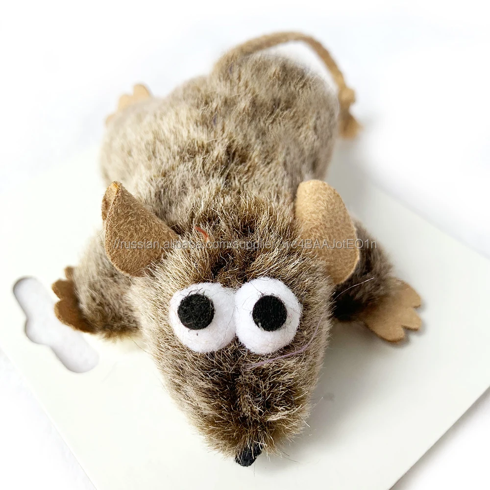 Симпатичные Прочный chaser фаршированные царапины 100% полиэстер Мыши pet cat игрушки