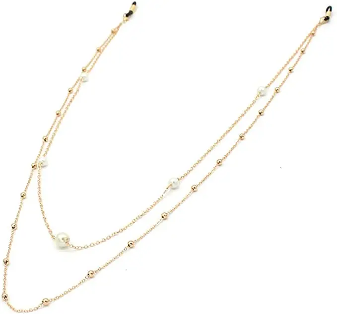 Бисером очки цепь держатель для солнцезащитных очков ремень держатель очков шнурки и жемчужной нитью, платье элегантное платье