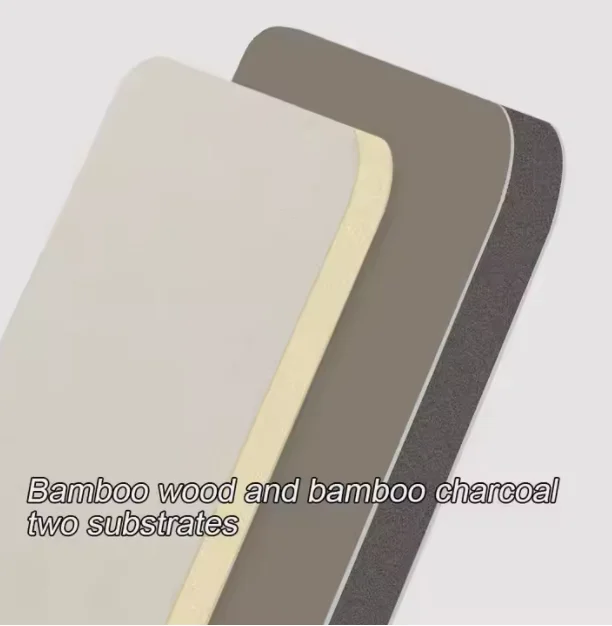 Bamboo wall panel board marble wall decoration bamboo wood veneer fireproof Carbon crystal board