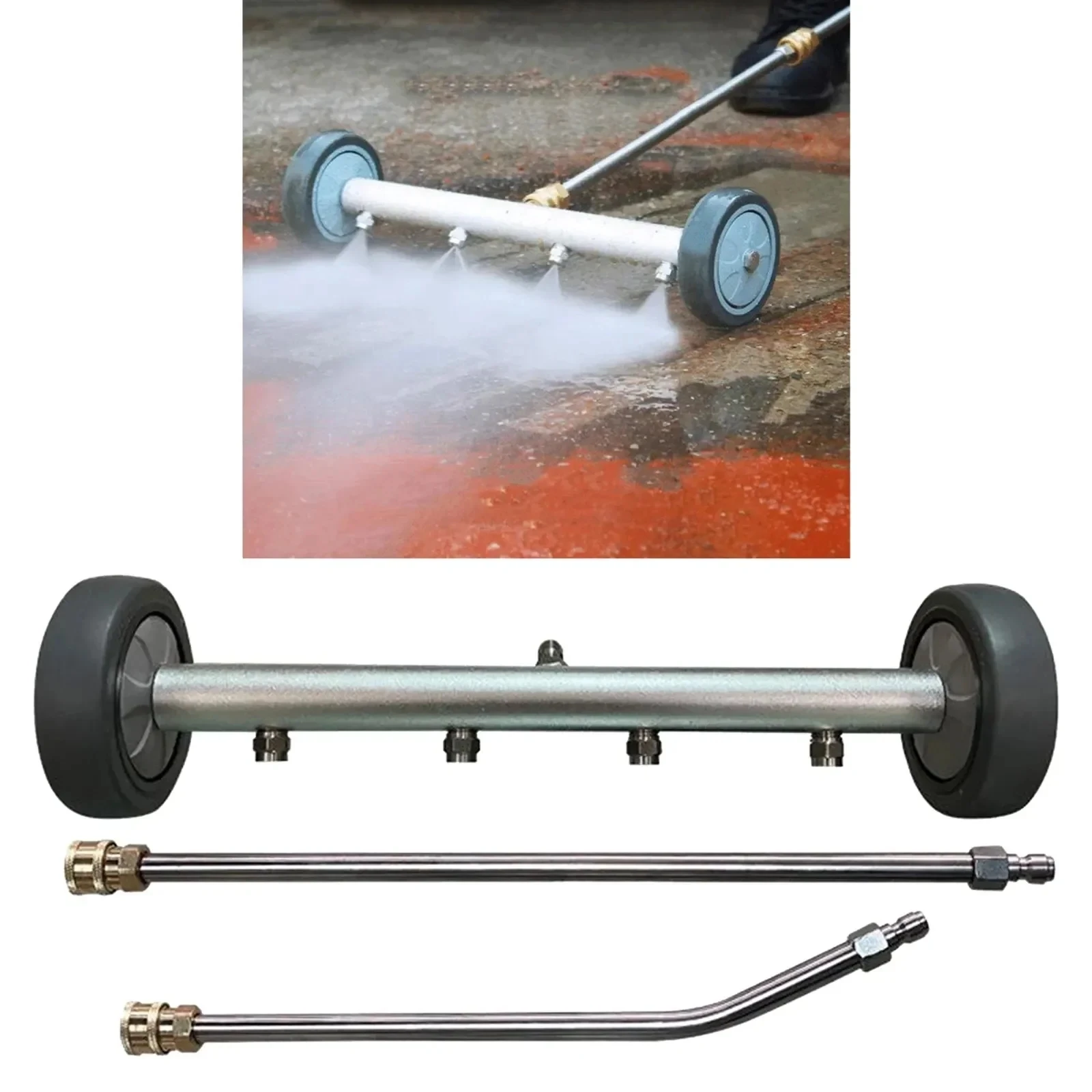 High Pressure Car Under Body Chassis Washer Undercarriage Cleaner Water Broom Cleaner Kit