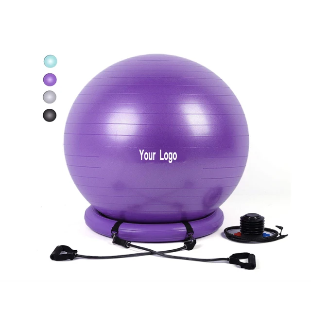 Yoga ball with cover and handle yoga massage ball yoga ball chair