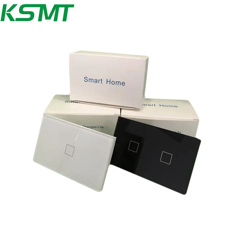 zigbee light  switch google Touch Glass Panel US 118 Standard 2 GANG 1 WAY Smart home APP Voice Control zigbee panel switch