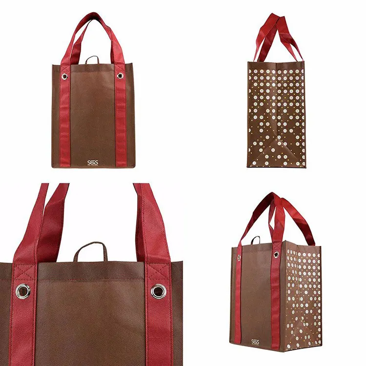 Custom printed foldable reusable tote box bag shopping handled collapsible bag