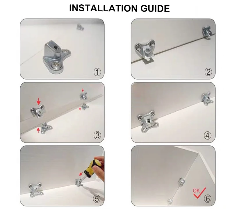 Furniture Corner Brace Right Angle Corner Brace Removable Combination Butterfly Corner Code