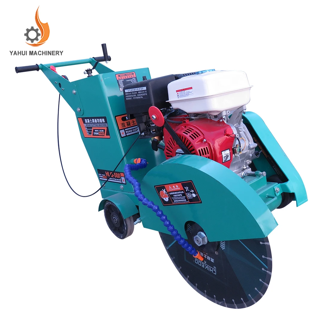 Gasoline 500  hot sale Hand Push Road Saw, Concrete Pavement Cutter