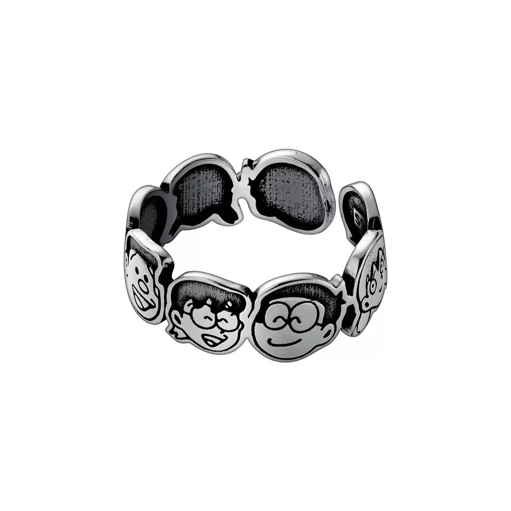 New Trendy Cute Doraemon Opening Ring for Women Men Personality Japanese Anime Character Adjustable Rings Unisex Jewelry