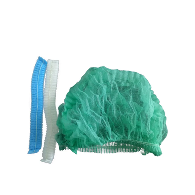 CE Approved Medical Disposable PP Surgical Cap Doctor Nurse Bouffant Cap Non Woven Hair Covers Mob Clip Cap