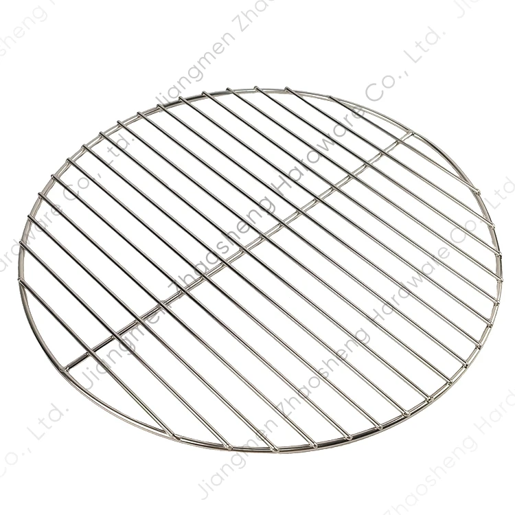 Custom Outdoor Camping Barbecue Rack Wire BBQ Grid Stainless Steel Round Cooking Grill Grate
