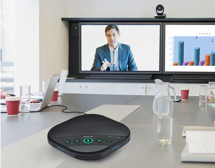 Eacome 5.8G Wireless Conference Speaker With Mic For Audio/Video Meetings