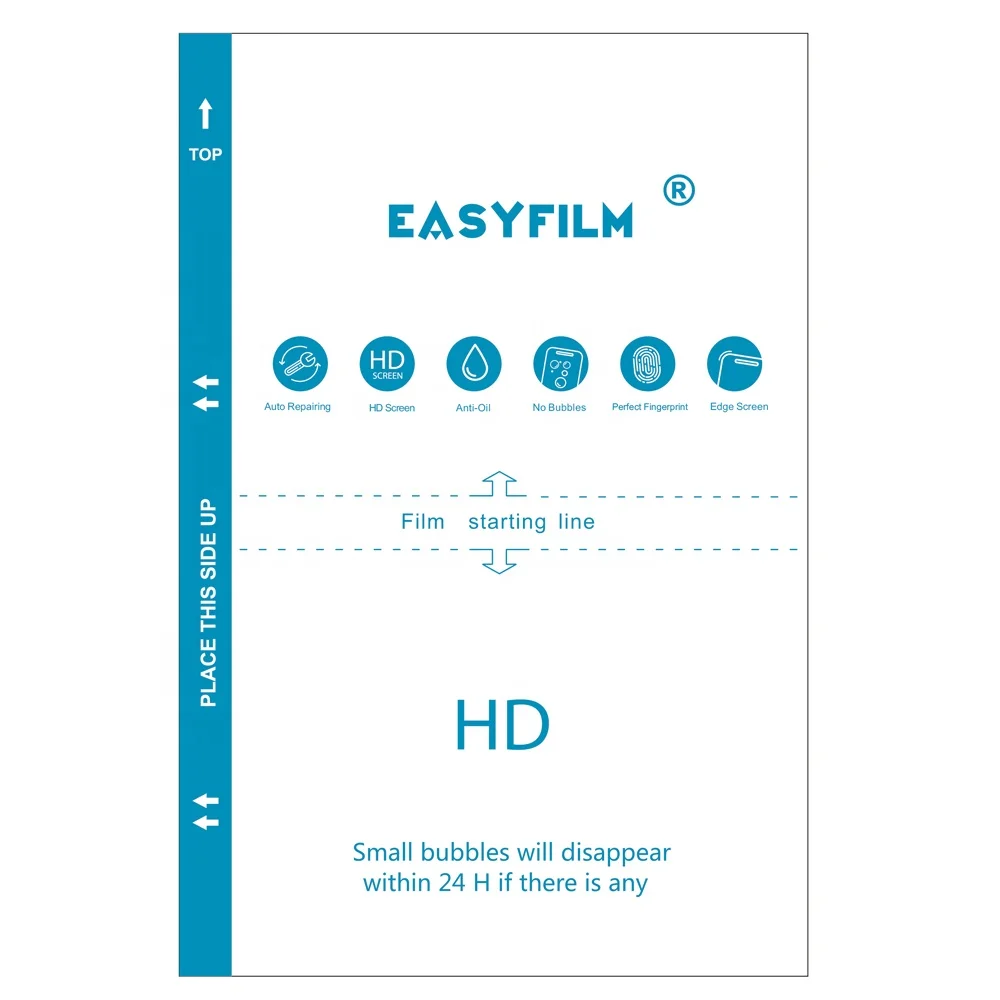 High Clear Auto Repair TPU Hydrogel Film Sheet for Screen Protector Cutting Machine