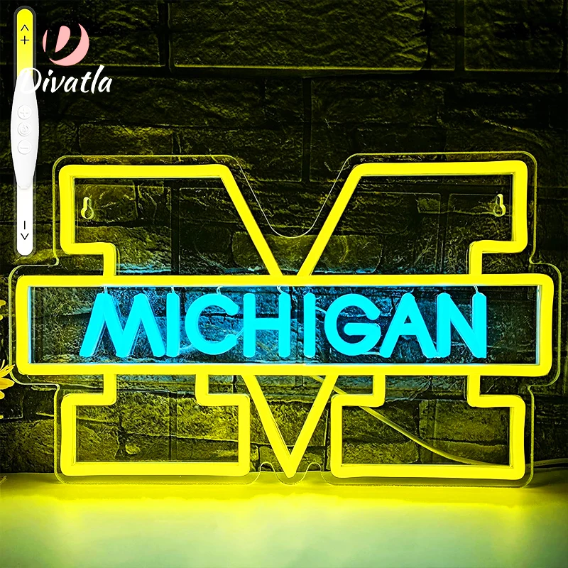 Michigan Signboard Customization New Product Neon Light Sign Custom High Quality Acrylic Board Smart Light Led Neon Sign