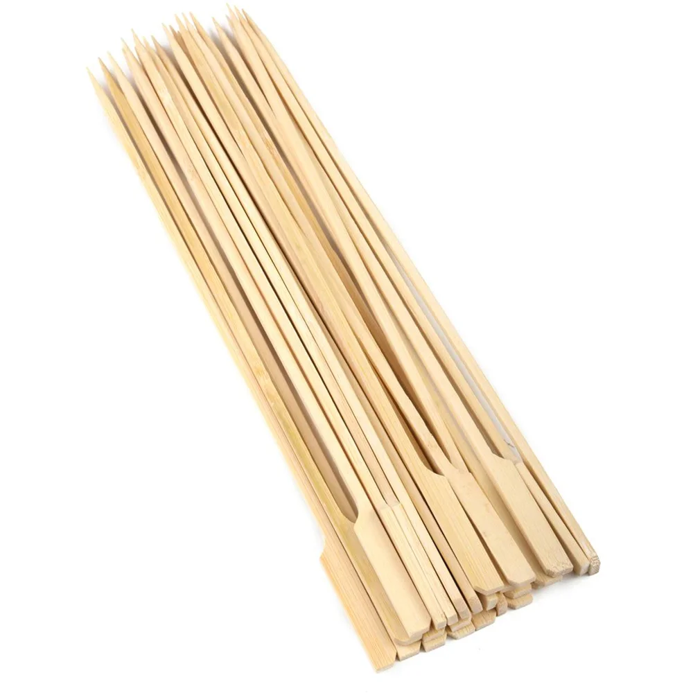 8 Tons A Day on Time Shipment Customized Sizes Logo Printed Flat large Bamboo Skewer