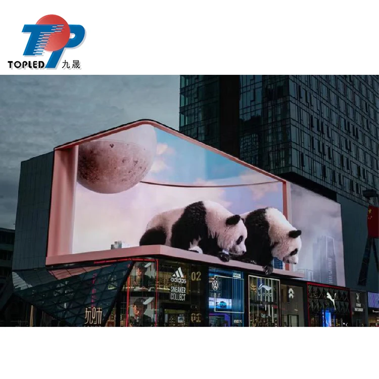 TOPLED window screen module video processor 3d globe hd full color chinese p3.0 cube module scoreboard display panel led
