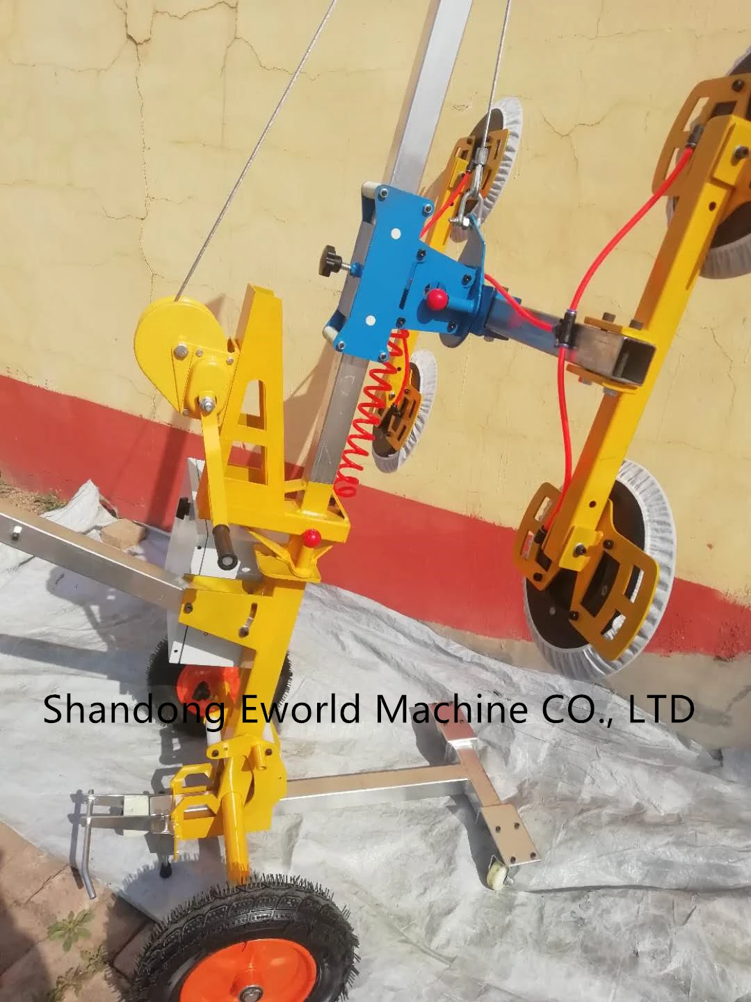 Automatic Electrical Vacuum Sucker Curved Glass Lifting Equipment