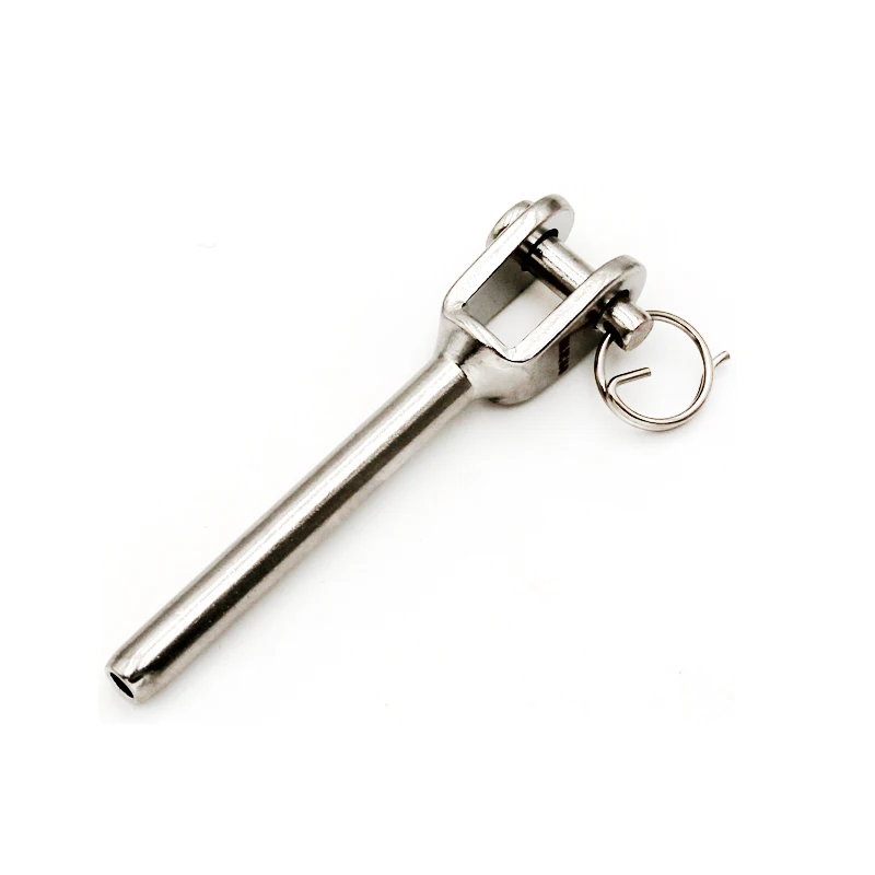 High Standard US Type Stainless Steel Connector Jaw Terminal Cable Railing Kits Rigging Hardware Swage Fork Wire Rope Fittings