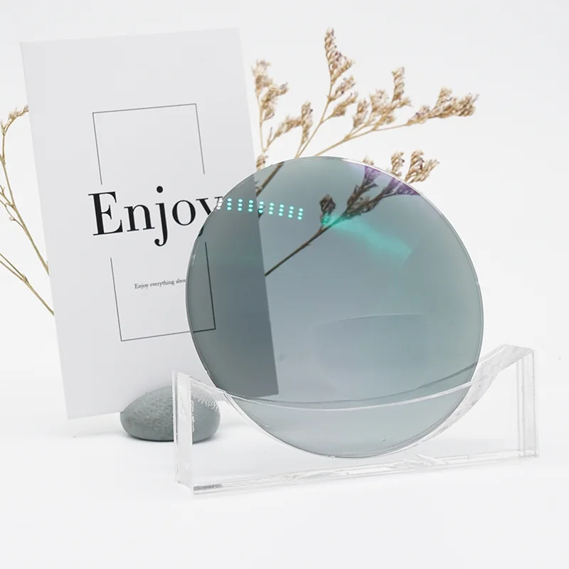 Maat manufacturer hot selling 1.56 photo grey flat top HMC  photochromic lens