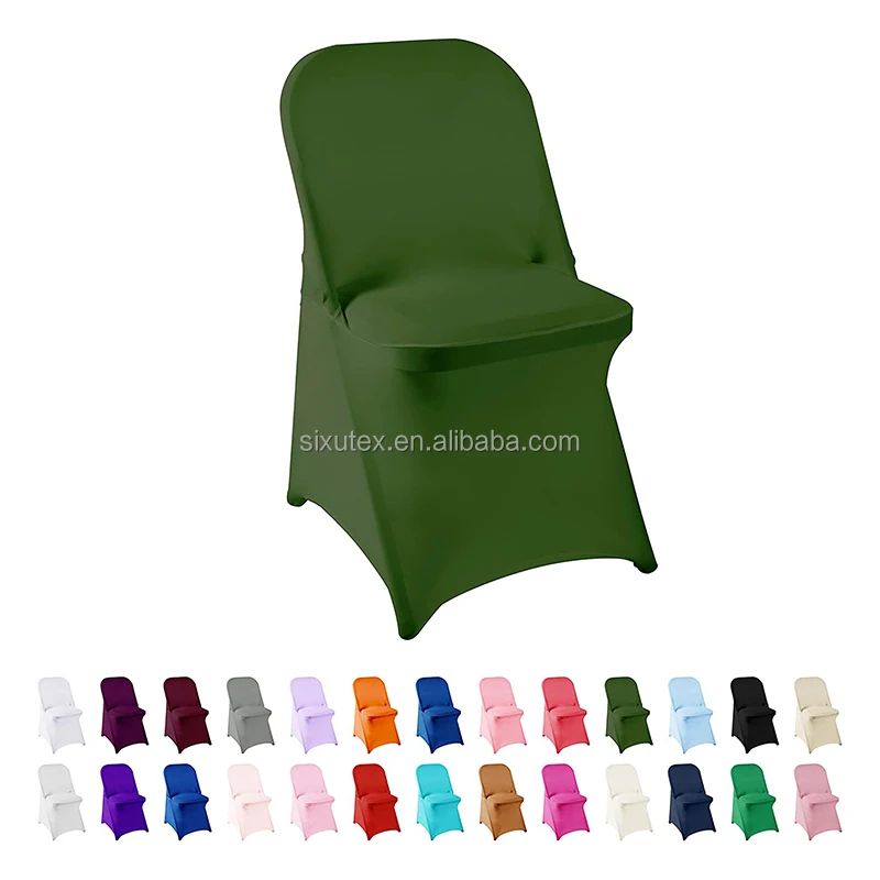 Premium quality wholesale housse de chaise de mariage Stretch Washable Fitted Spandex Folding chair covers