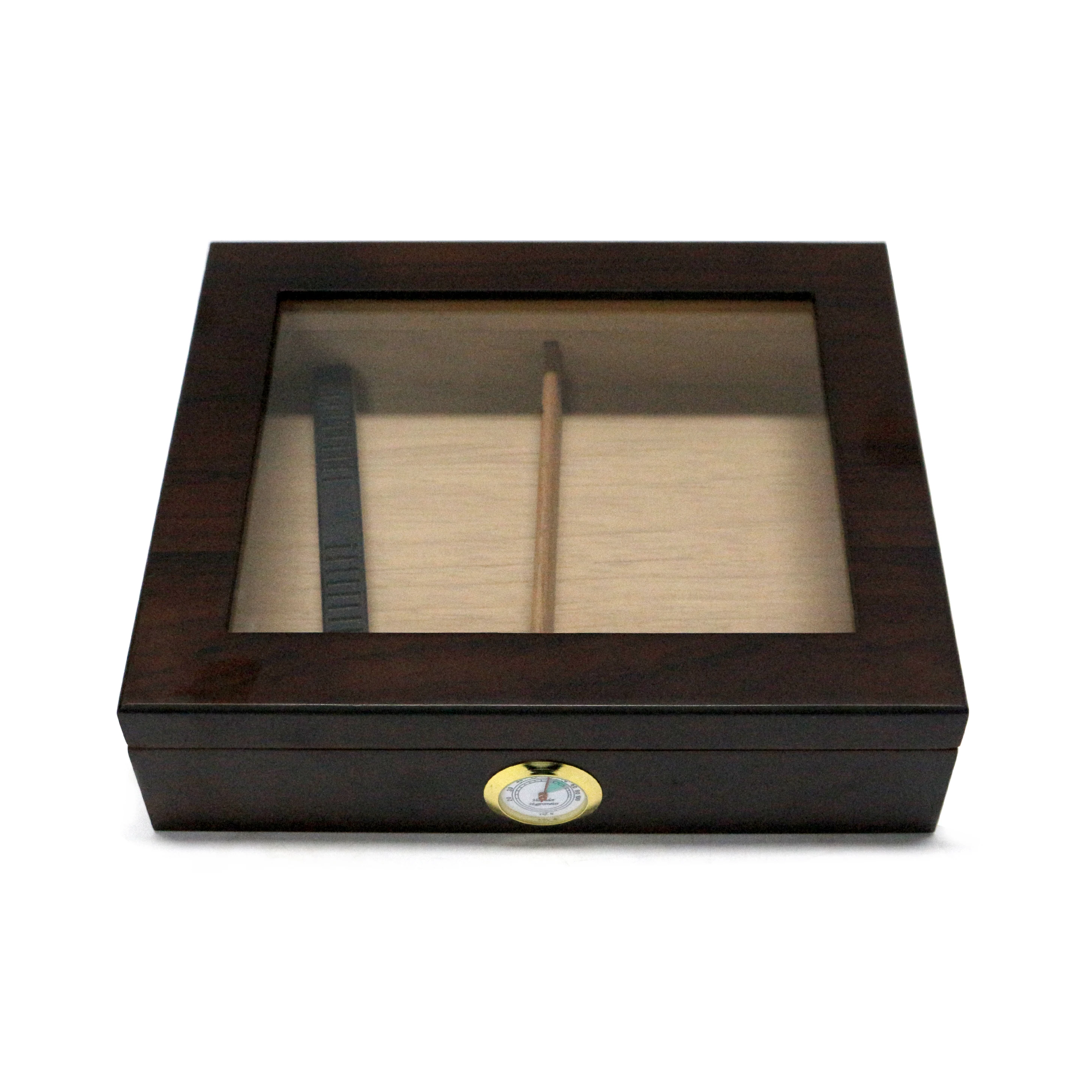 Wholesale Custom Wooden Tobacco Humidor Boxes Wood Cigar Box with Small Humidor