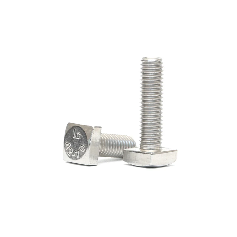 Carbon Steel Grade Class 4.8 8.8 10.9 12.9 Nickel Cadmium Chrome Plated Square Head Bolt With Nut and Washer DIN934 DIN127
