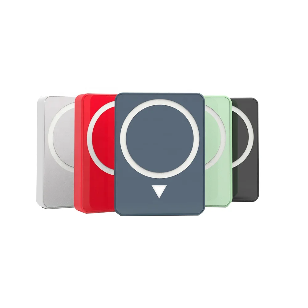 10000mAh Magnetic Wireless Charger Power Bank with MagSafing 15W Fast Wireless Charging and 18W PD QC3.0 USB-C USB-A Wired