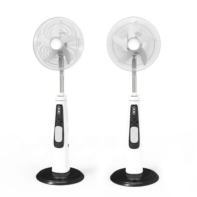 AC DC солнечный вентилятор Ventilador солнечной перезаряжаемые 16-дюймовый напольный