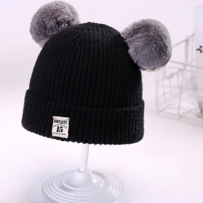 Autumn Kids Winter Hats And Caps New Designer Wool Children Baby Beanie Hats Knitted Caps