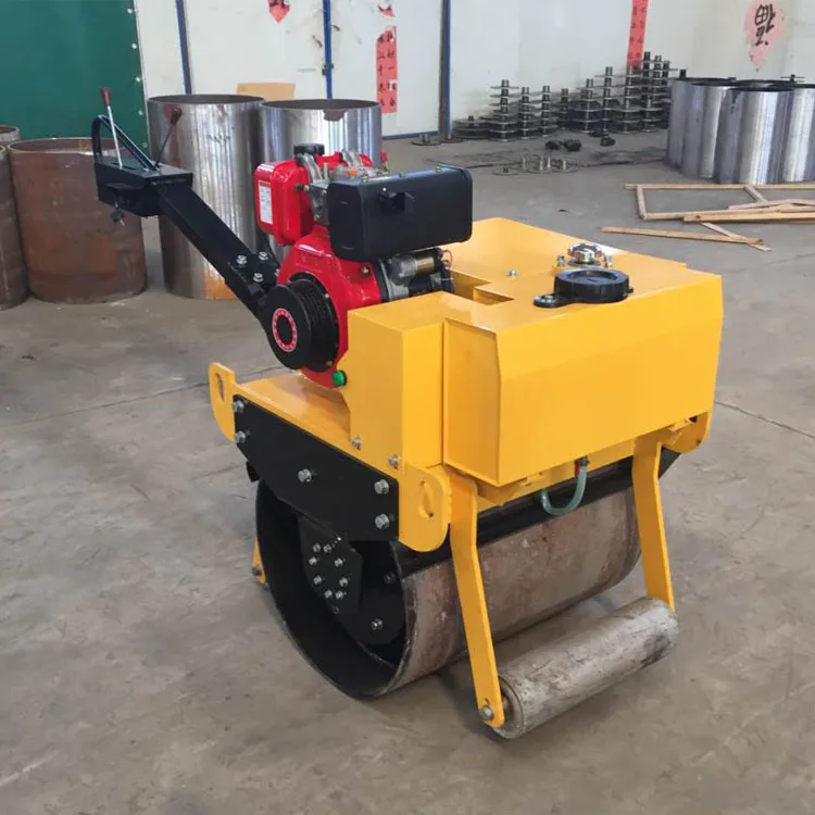 Asphalt pavement gravel sand single steel roller 1 ton hydraulic road compactor