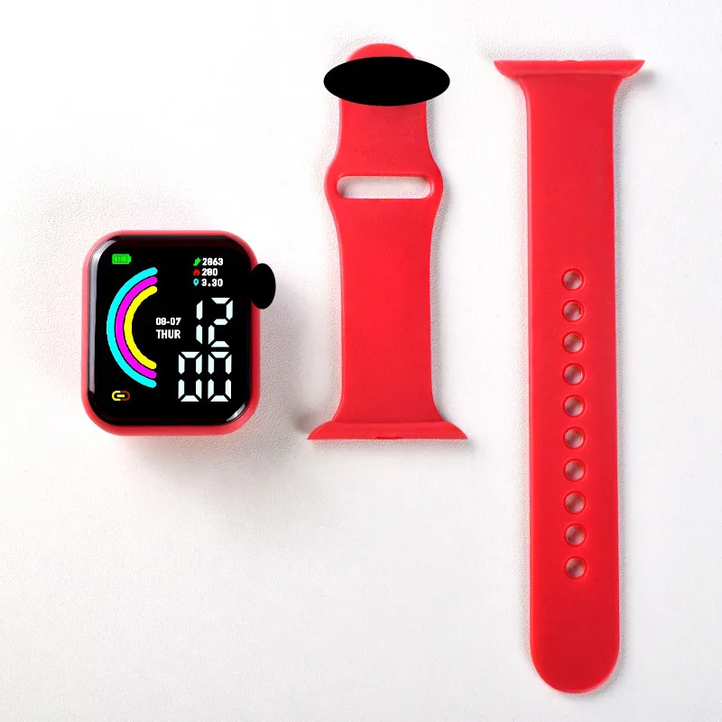 Новинка от производителя, студенческие электронные часы M9 IP56, недорогие спортивные светодиодные часы с силиконовым освещением для детей, цифровые часы для детей