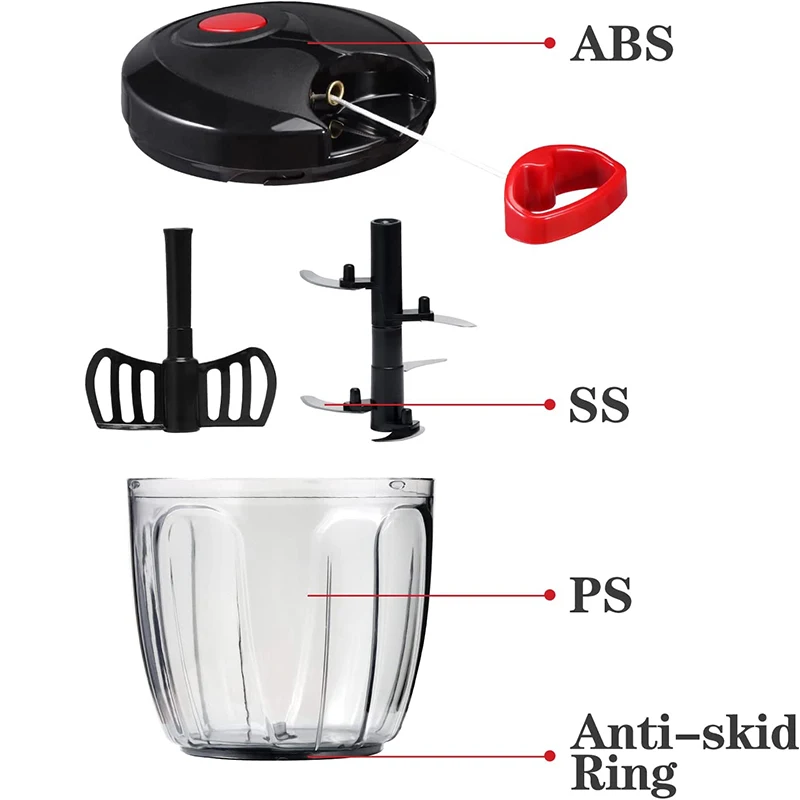 Ручная мельница для утягивающим шнурком белый чеснок кухонный комбайн потянув измельчитель