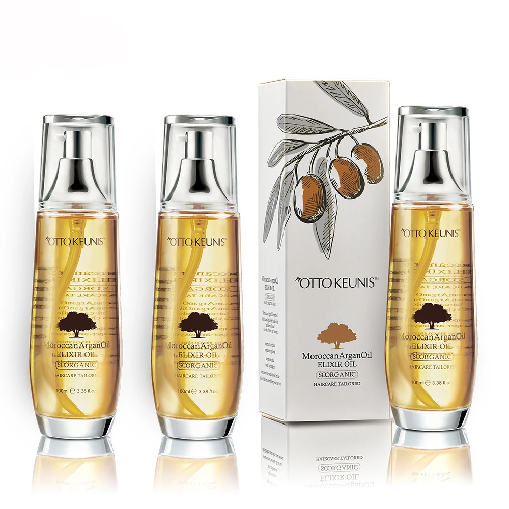 Custom Logo OTTO KEUNIS Moroccan Oil Hair Serum Treatment Nourishing Conditioning Styling Finishing Oil 100ml