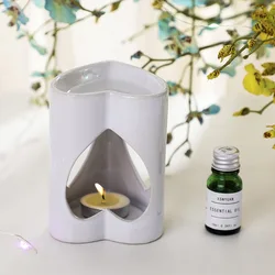 Heart tea light  Essential Oil Burner, Fragrance Warmer Aromatherapy Wax Candle Warmer Diffuser Aromatherapy Stove