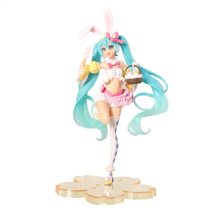 Hot selling Japan Anime hatsune rabbit ears beautiful young girl anime figure