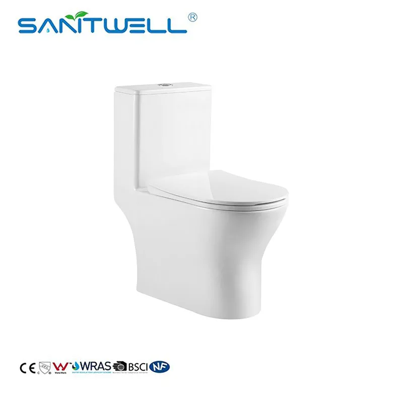 Керамический цельный туалет для обновления ванной комнаты