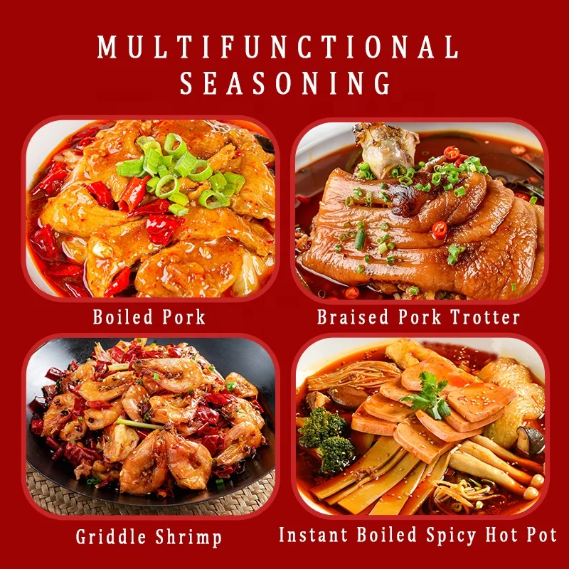 Wholesale hot selling 358g hotpot seasoning condiment Chinese sichuan spicy hotpot soup base butter hotpot seasoning condiments