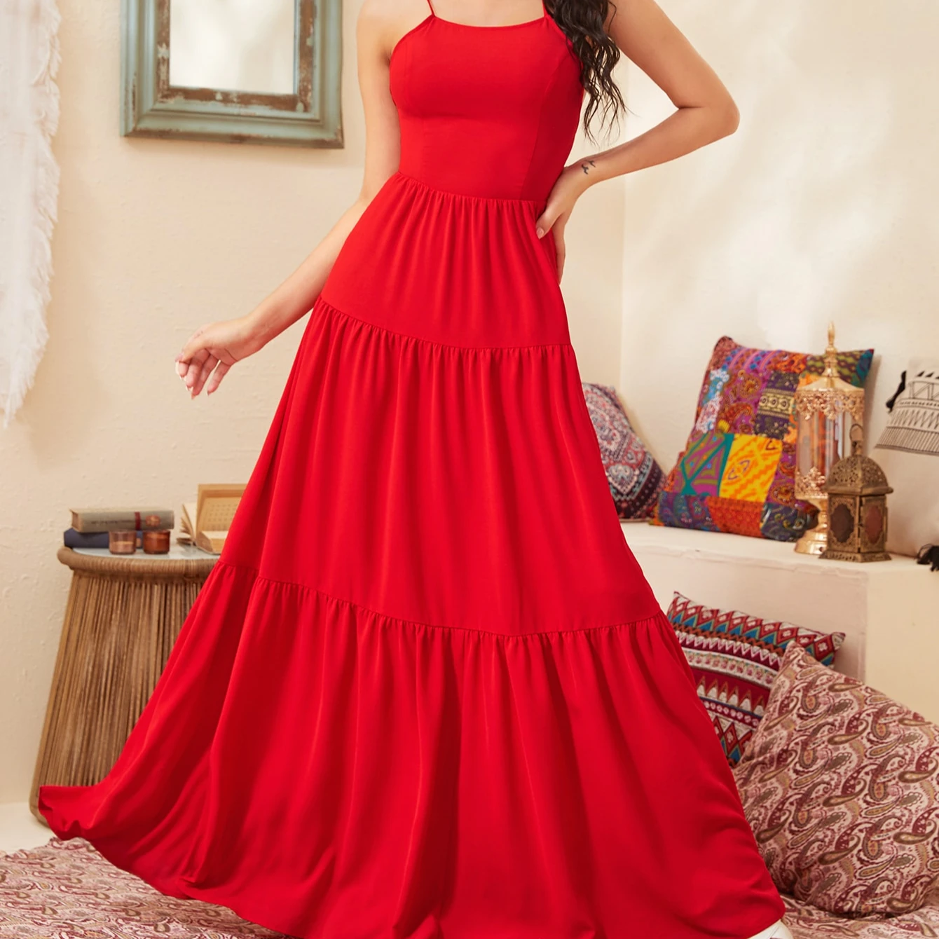 wholesale Summer fashion women long dress custom oem Vestidos casual modest sexy elegant red women ladies long maxi dress