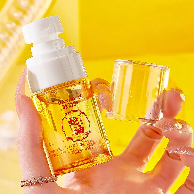 HANBOLI Wholesale Moisturizing Anti Cracking Snake Oil Hand Care Essential Oil Smoothing Fine Lines Hand Serum Oil