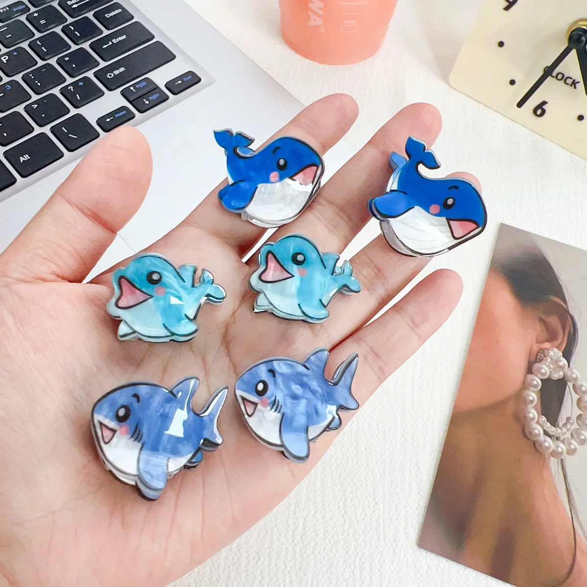 Mini Cute Animal Baby Kids Hair Clips Accessories Wholesale Fashion Cartoon Acrylic Claws Set for Little Girls